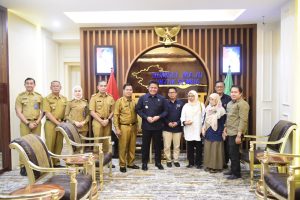 Herman Deru saat menerima panitia kegiatan HUT ke-76 PWI dan Hari Pers Nasional 2022.