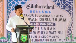 Gubernur Sumsel H. Herman Deru mengawali agenda kerjanya dengan mengadakan halal bihalal dengan masyarakat Dusun Sidomulyo, Kelurahan Putak, Kecamatan Gelumbang, Kabupaten Muara Enim pada Jumat (19/5).